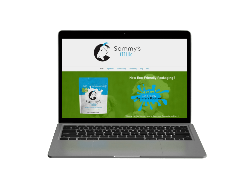 Sammy's Milk Website Design & Development